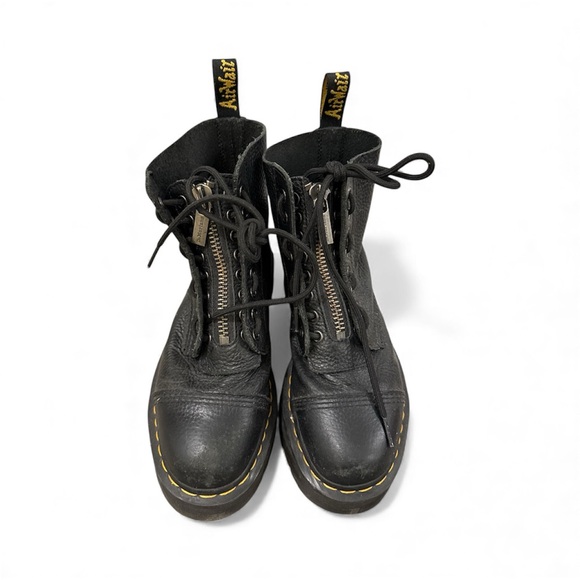 Doc Martens Black Sinclair Zip-Up Combat Boots - Picture 5 of 5